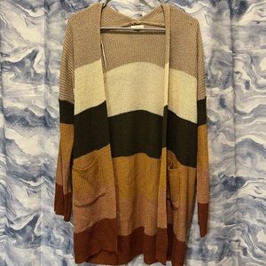 Striped cardigan